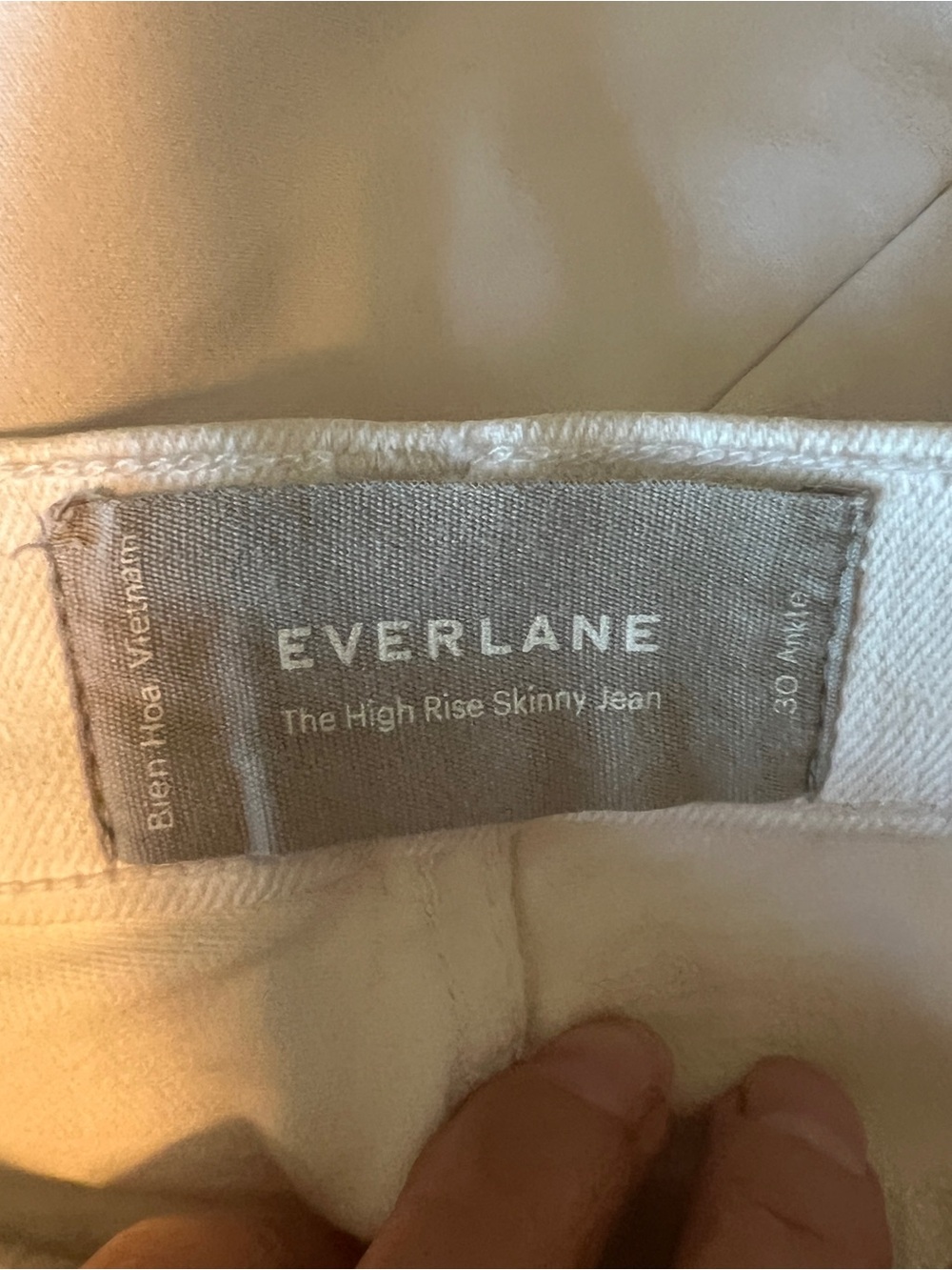 EVERLANE High Rise Skinny Ankle Size 30 Flaw - Picture 6 of 9